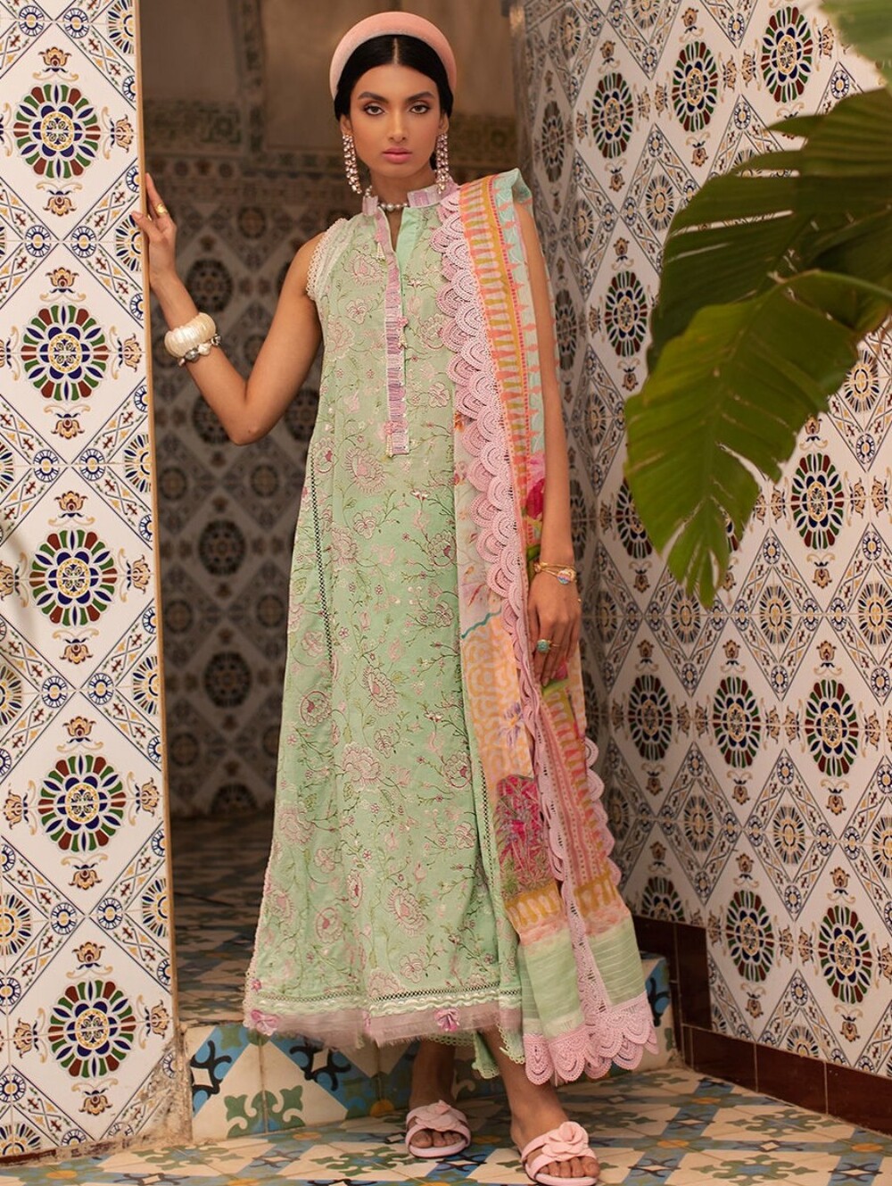 Farah Talib Aziz - Authentic Embroidered 3 Pc Lawn Suit